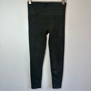 SPANX Compression Legging Size XL Gray / Green Seamless Yoga Slimming Pant